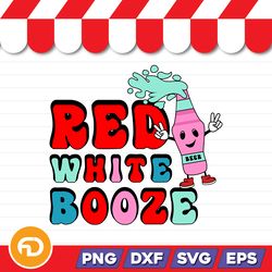red white booze svg, png, eps, dxf digital download