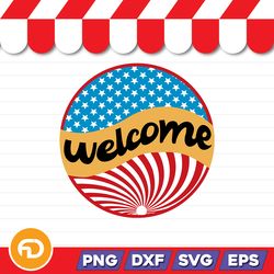 welcome svg, png, eps, dxf digital download