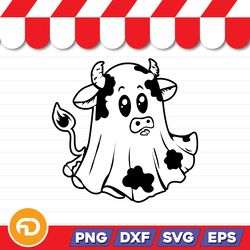 halloween cow svg, png, eps, dxf - digital download