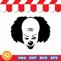 it clown svg, png, eps, dxf digital download