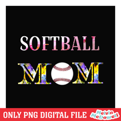 softball mom daisy flower mother day png, mother day png, digital download