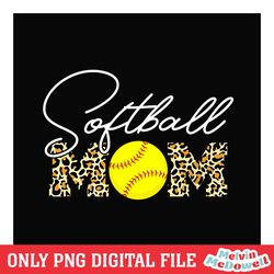 softball mom leopard yellow baseball sport png ,mom png, mother day png, digital download file