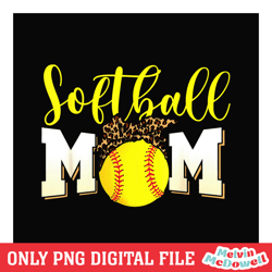 softball mom leopard bandana sport yellow png,mom png, mother day png, digital download file
