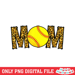 mom baseball sport leopard print plaid png ,mom png, mother day png, digital download file