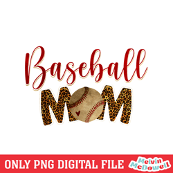 baseball mom leopard print plaid softball 3d png,mom png, mother day png, digital download file