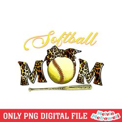 softball mom bat sport baseball leopard print clipart png, mom png, mother day png, digital download file