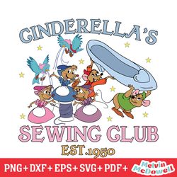 disney cinderella's sewing club est 1950 svg, disney svg ,disney mickey svg , digital download file