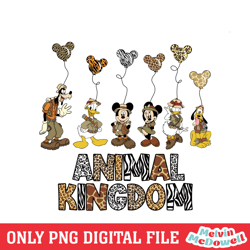 mickey friends wild balloon animal kingdom png, disney png ,disney mickey png, digital download