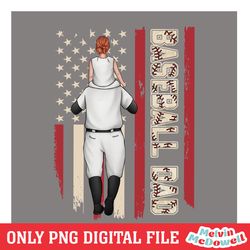 american flag baseball dad father day quotes png, father day png, digital download