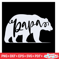 love papa bear svg, father day svg, digital download