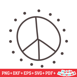 patriotic peace symbol 4th of july day silhouette svg, 4th of july svg, digital download