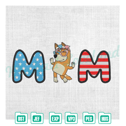 american mom bingo puppy dog family embroidery ,embroidery design, digital embroidery,embroidery files