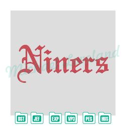 niners embroidery, embroidery file, digital embroidery