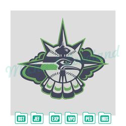 seattle seahawks embroidery design, seahawks embroidery, nfl embroidery, digital embroidery