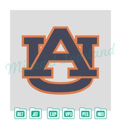 auburn university logo embroidery design, ncaa embroidery, sport embroidery, digital embroidery