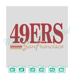 san francisco 49ers embroidery files, nfl logo embroidery designs, nfl 49ers,digital embroidery design