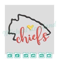 kansas city chiefs embroidery design, kansas city chiefs embroidery,digital embroidery design