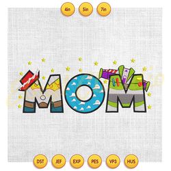 mom of the toy story glitter mother day embroidery ,embroidery design, digital embroidery,embroidery file
