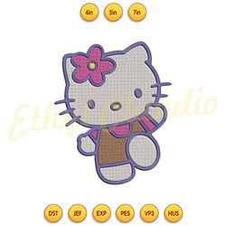 hello kitty embroidery design, kitty embroidery, embroidery file,embroidery, embroidery file