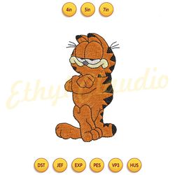 garfield proud embroidery design