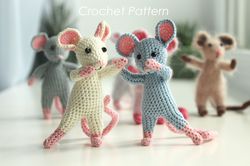 crochet rat mouse pattern amigurumi animal little mouse pattern plushie mouse english tutorial pdf