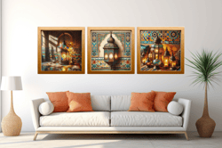 moroccan glass lantern, wall art traditional, glass lantern moroccan islamic decor, mosaic moroccan, digital png