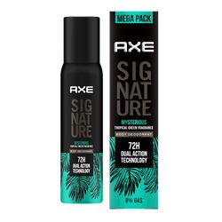 axe signature mysterious long lasting fragrances no gas body spray deodorant for men, 200 ml