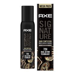 axe signature dark temptation bodyspray deodorant for men, no-gas formula, long-lasting fragrances 200 ml