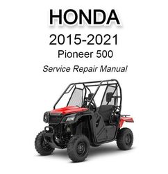 honda pioneer 500 2015-2021 service repair manual