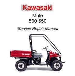 kawasaki mule 500 550 service repair manual