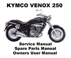 kymco venox 250 motorcycle owners workshop service repair parts manual pdf files
