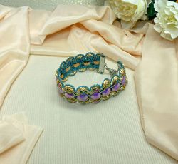 summer bright handmade bracelet. handmade jewelry
