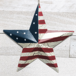 metal flag star sign, 12" flag star sign, patriotic wreath decor, star sign, 4th of july sign, rwb wreath sign