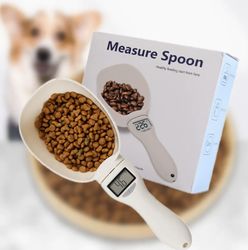 pet food scale dog cat feeding bowl measuring spoon kitchen scale digital display