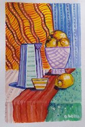 still life art print, lemons 3 - kitchen design, dining room design, home decor, wall design