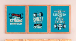 digital download / digital prints / printable poster / fitness prints / gym poster