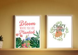 digital download / digital prints / plant wall art / plant poster