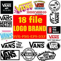 18 logo vans bundle, logo brand bundle svg, bundle logo svg, fashion brand svg, famous brand svg, fashion svg