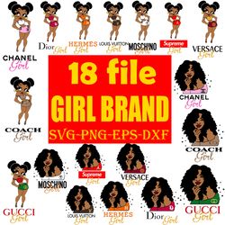 18 girls brand bundle svg, logo brand bundle, fashion brand svg, famous brand svg, fashion svg, instant download