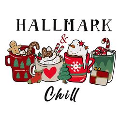 christmas coffee hallmark chill png, coffee png, christmas coffee png, christmas coffee drink png, instant download