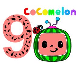 cocomelon numbers 9 svg, cocomelon png, cocomelon characters svg, cocomelon cricut svg, disney svg, instant download