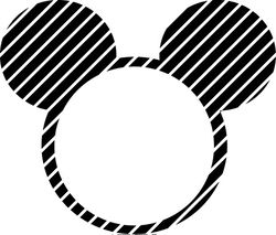 circle minnie lined head svg, disney mickey mouse svg, mickey clipart, mickey silhouette, mickey head svg, cut file(1)