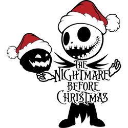 jack skellington christmas svg, nightmare before christmas svg, nightmare svg, digital download