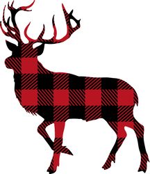 deer buffalo plaid svg, buffalo plaid christmas svg, buffalo plaid logo svg, digital download