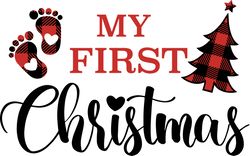 my first christmas svg, buffalo plaid christmas svg, buffalo plaid logo svg, digital download