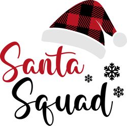 santa squad svg, buffalo plaid christmas svg, buffalo plaid logo svg, digital download
