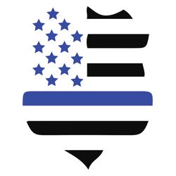 police badge thin blue line svg, police svg, thin blue line svg, blue lives matter, digital download-3