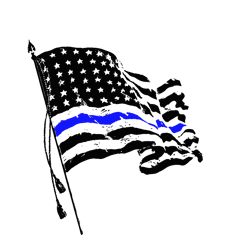 american flag svg, police flag svg, police svg, police thin blue line svg, blue lives matter, digital download-3