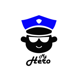 police daddy is my hero svg, police svg, police thin blue line svg, blue lives matter, digital download