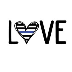 love svg, police svg, police thin blue line svg, blue lives matter, digital download-2